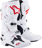 ALPINESTARS Tech 10 Supervented Boots - White/Red - US 13 2010520-2230-13