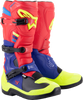 ALPINESTARS Tech 3 Boots - Red/Blue/Yellow Fluorescent - US 8 2013018-3375-8