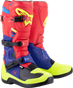 ALPINESTARS Tech 3 Boots - Red/Blue/Yellow Fluorescent - US 13 2013018-3375-13