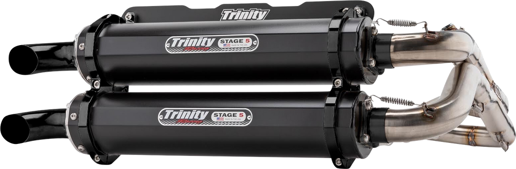 TRINITY RACING Dual Exhaust - Cerakote Black TR-4166D-C2
