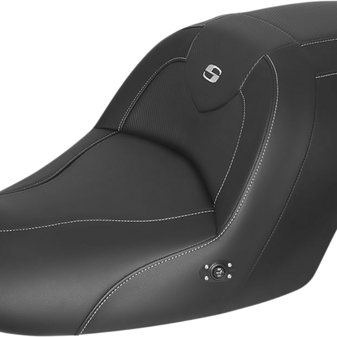 SADDLEMEN Roadsofa* Carbon Fiber Heated Seat - Black - without Backrest - GL1800 '14-'17 H23-20-185HCT