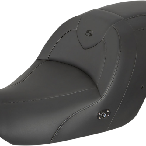 SADDLEMEN Seat - RoadSofa* - without Backrest - Black w/ Black Stitching - Heated - GL1800 '14-'17 H23-20-187HCT