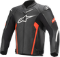 ALPINESTARS Faster v2 Leather Jacket - Black/Red - US 44 / EU 54 3103521-1030-54