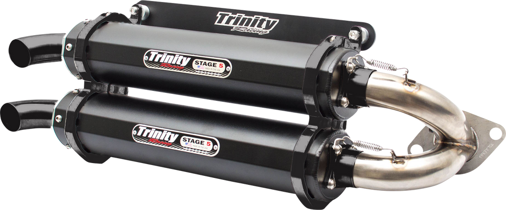 TRINITY RACING Stage 5 Slip-On Muffler - Cerakote? Black TR-4118S-C2