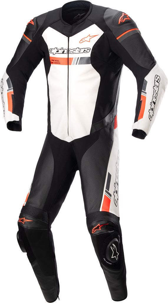 ALPINESTARS GP Force Chaser 1-Piece Suit - Black/White/Red Fluo - US 40 / EU 50 3150321-1231-50