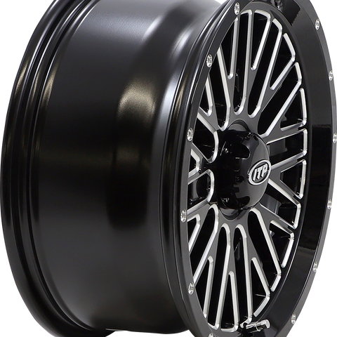 ITP Wheel - Momentum - Front/Rear - Black/Milled - 15x7 - 4/156 - 5+2 (+30 mm) 1522741731B