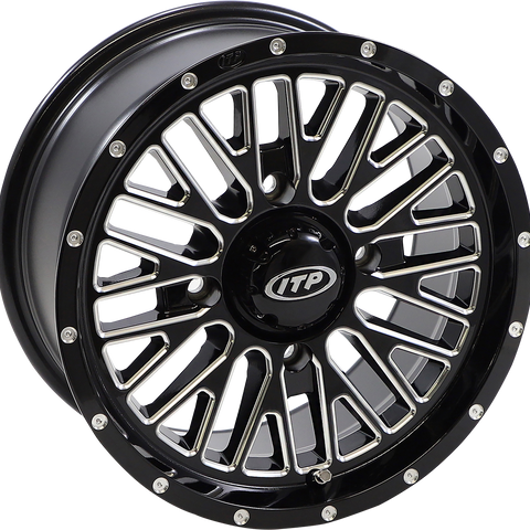 ITP Wheel - Momentum - Front/Rear - Black/Milled - 14x7 - 4/137 - 5+2 (+30 mm) 1422735731B