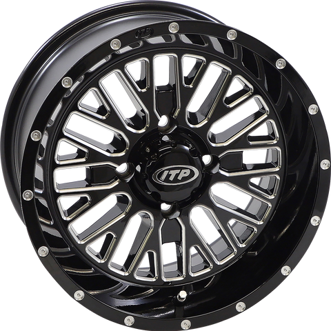 ITP Wheel - Momentum - Front/Rear - Black/Milled - 15x7 - 4/137 - 5+2 (+30 mm) 1522740731B