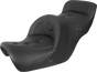 SADDLEMEN RoadSofa* Seat - without Backrest - Pillow Top - Black - Heated - GL1500 '88-'00 H88-07-181HCT