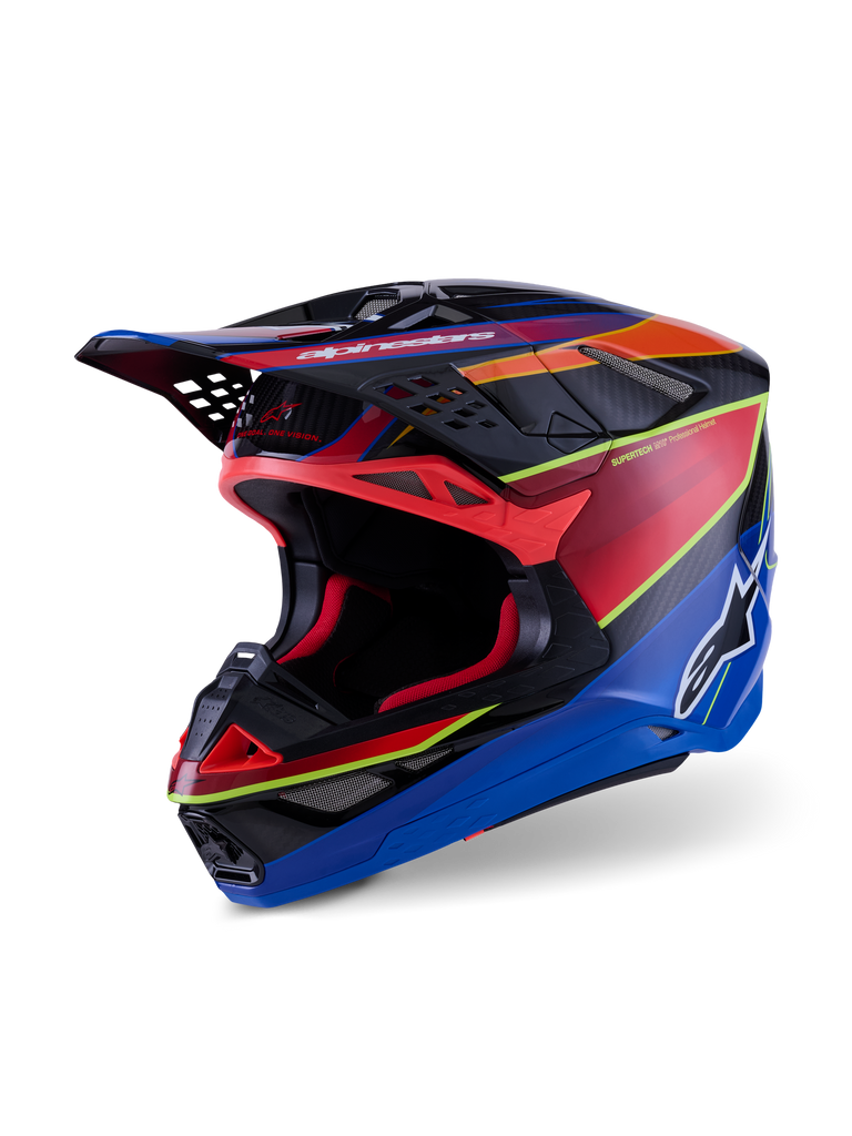 Supertech S M10 Era Helmet Blu/Rd/Ylw Fluo Glossy Lg