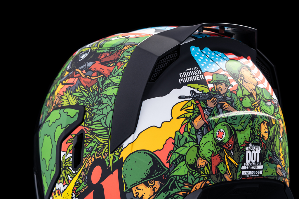 ICON Airflite GP23 Green Helmet, Medium - 0101-15059