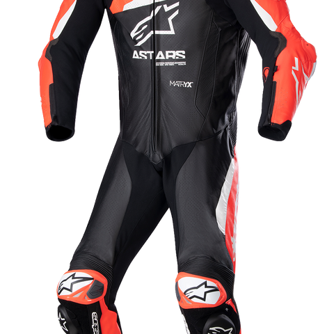 ALPINESTARS GP Plus v4 Leather Suit - Black/Red Fluo/White - US 38 / EU 48 3150523132148