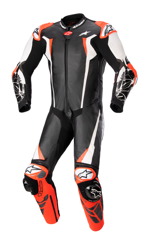 ALPINESTARS Racing Absolute v2 Leather Suit - Black/White/Red - US 42 / EU 52 3156323123152