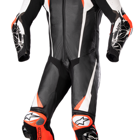 ALPINESTARS Racing Absolute v2 Leather Suit - Black/White/Red - US 42 / EU 52 3156323123152