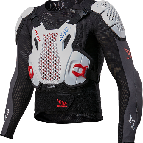 ALPINESTARS Honda Bionic Plus v2 Protection Jacket - Black/White/Blue/Bright Red - Small 6506023-1272-S