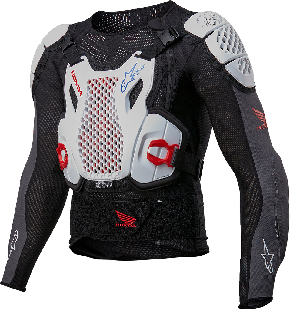ALPINESTARS Honda Bionic Plus v2 Protection Jacket - Black/White/Blue/Bright Red - Large 6506023-1272-L