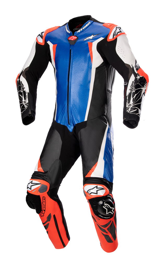 ALPINESTARS Racing Absolute v2 Leather Suit - Black/Blue/White/Red - US 48 / EU 58 3156323718358