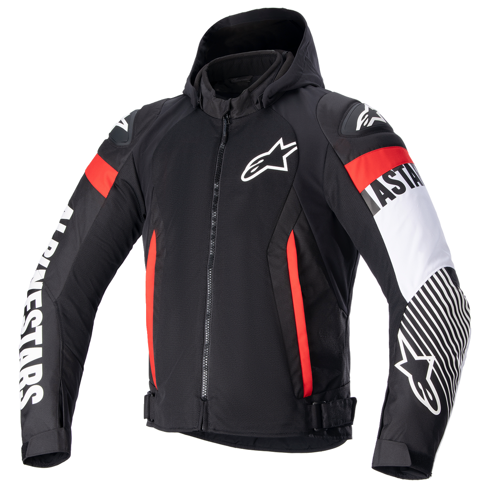 ALPINESTARS Zaca Air Jacket - Black/White/Red - Large 3306423-1231-L