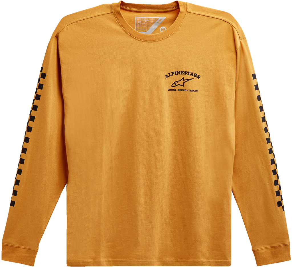 ALPINESTARS Sunday Long-Sleeve T-Shirt - Gold - Medium 12137184059M