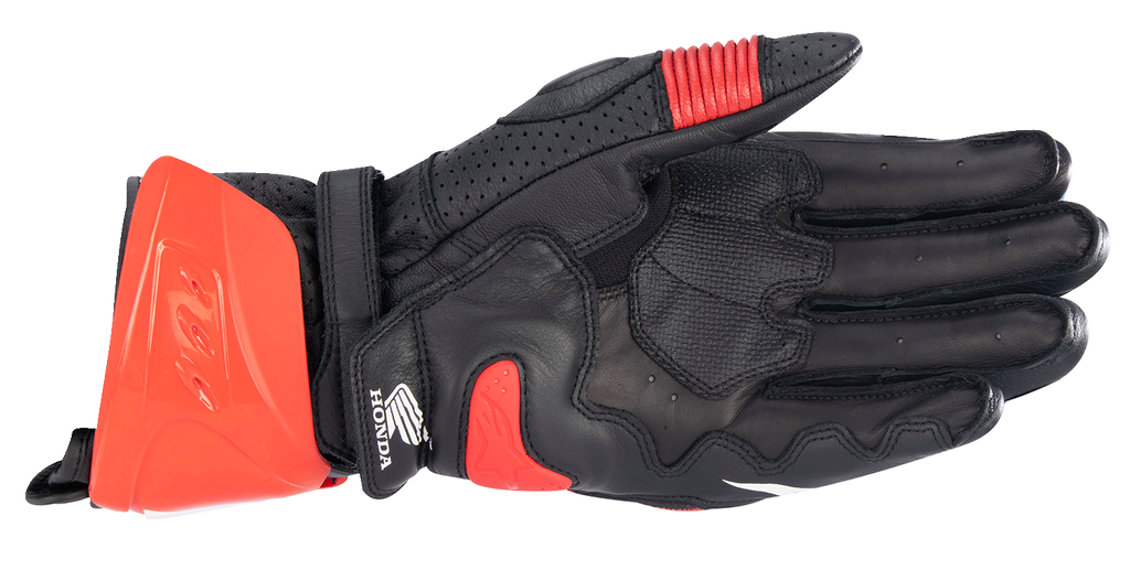 ALPINESTARS Honda GP Pro R3 Gloves - Black/Bright Red/Blue - Medium 3556223-1317-M