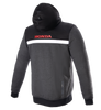ALPINESTARS Honda Chrome Street Hoodie - Black/Gray/Red - Medium 4201323-1908-M
