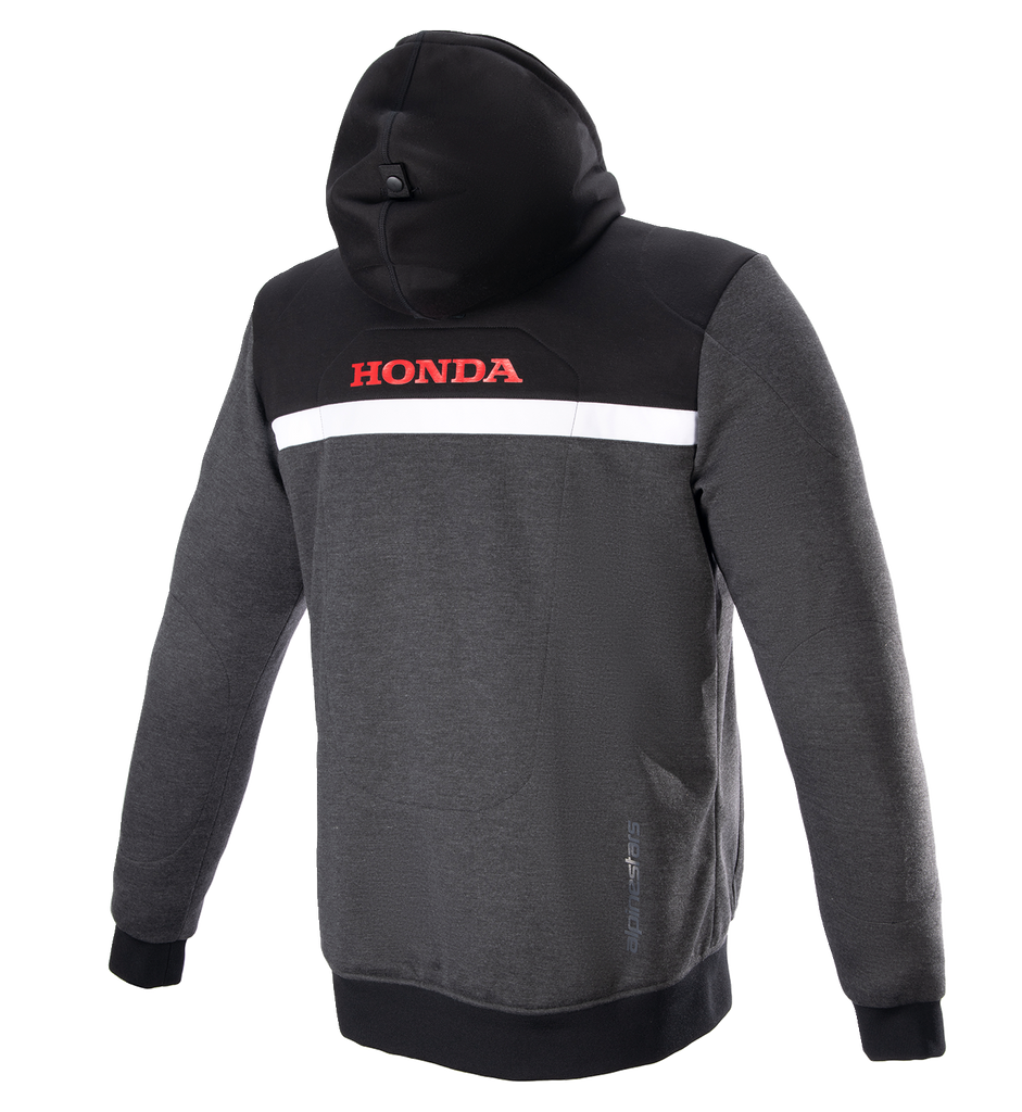 ALPINESTARS Honda Chrome Street Hoodie - Black/Gray/Red - Medium 4201323-1908-M