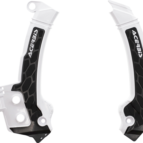 ACERBIS X-Grip Frame Guards - Black/White - Husqvarna 2979601007