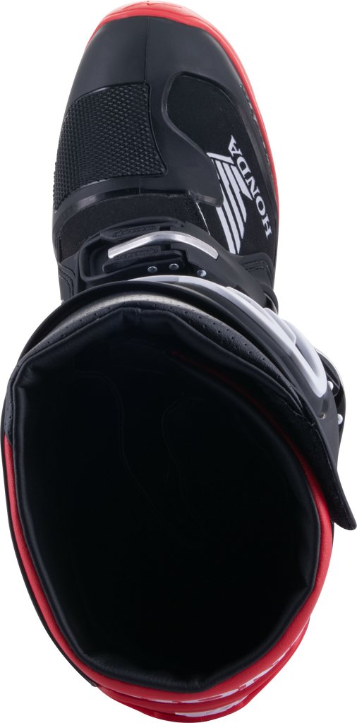 Honda Tech 7 Enduro Drystar Black/Bright Red Sz 7