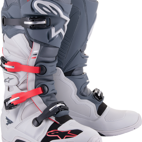 ALPINESTARS Tech 7 Enduro Boots - Gray/Red - US 12 2012114-9204-12