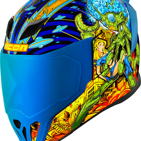 ICON Airflite Bugoid Blitz Helmet Blue 2XL 0101-15551