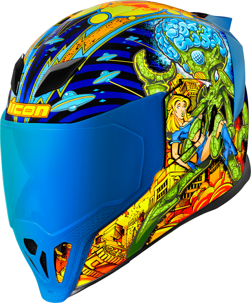 ICON Airflite Bugoid Blitz Blue Helmet XS 0101-15546