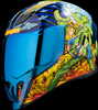 ICON Airflite Bugoid Blitz Helmet Blue Medium 0101-15548