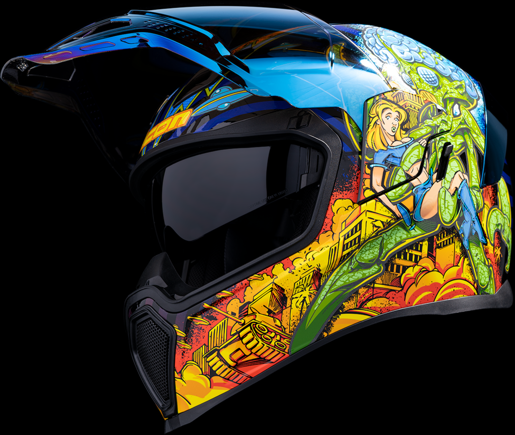 ICON Airflite Bugoid Blitz Blue Helmet XS 0101-15546
