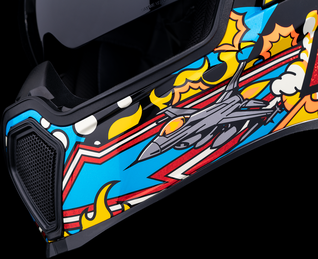 ICON Airflite™ Flyboy Blue Helmet, XS – 0101-16010