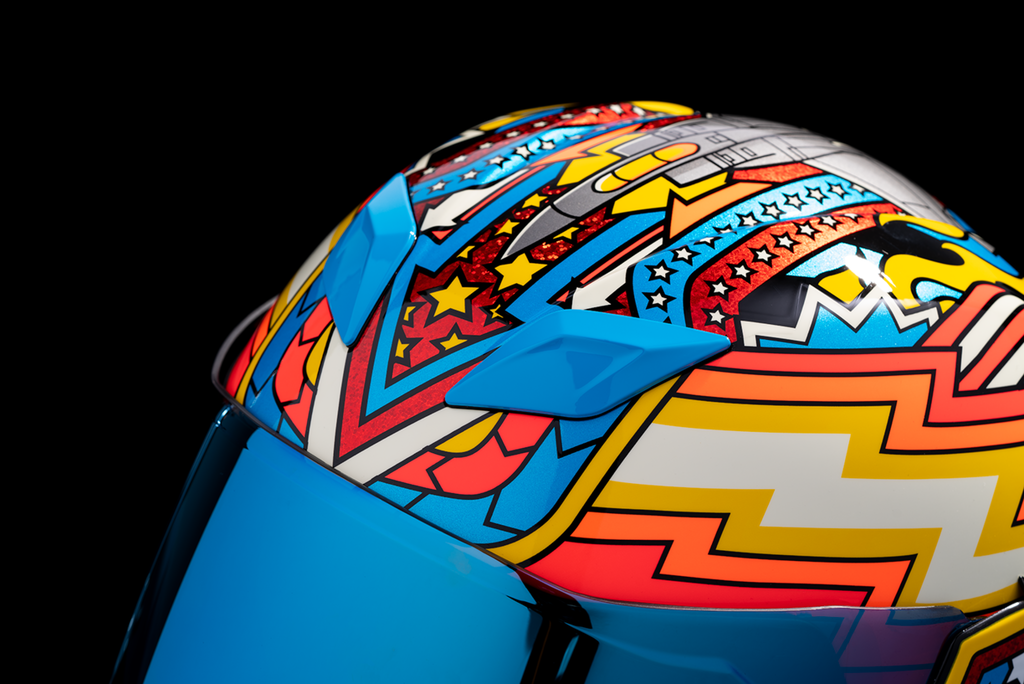 ICON Airflite Flyboy Blue Helmet Small 0101-16011
