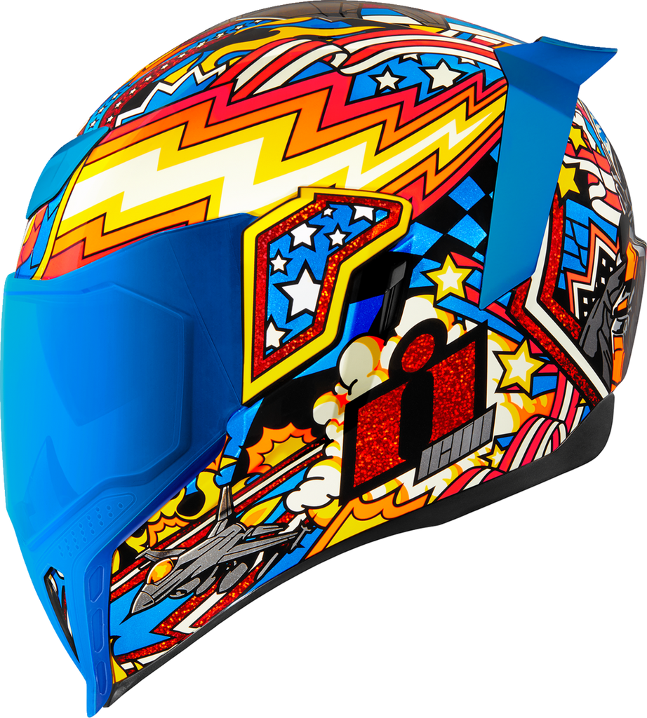 ICON Airflite Flyboy Blue Helmet, 2XL - 0101-16015