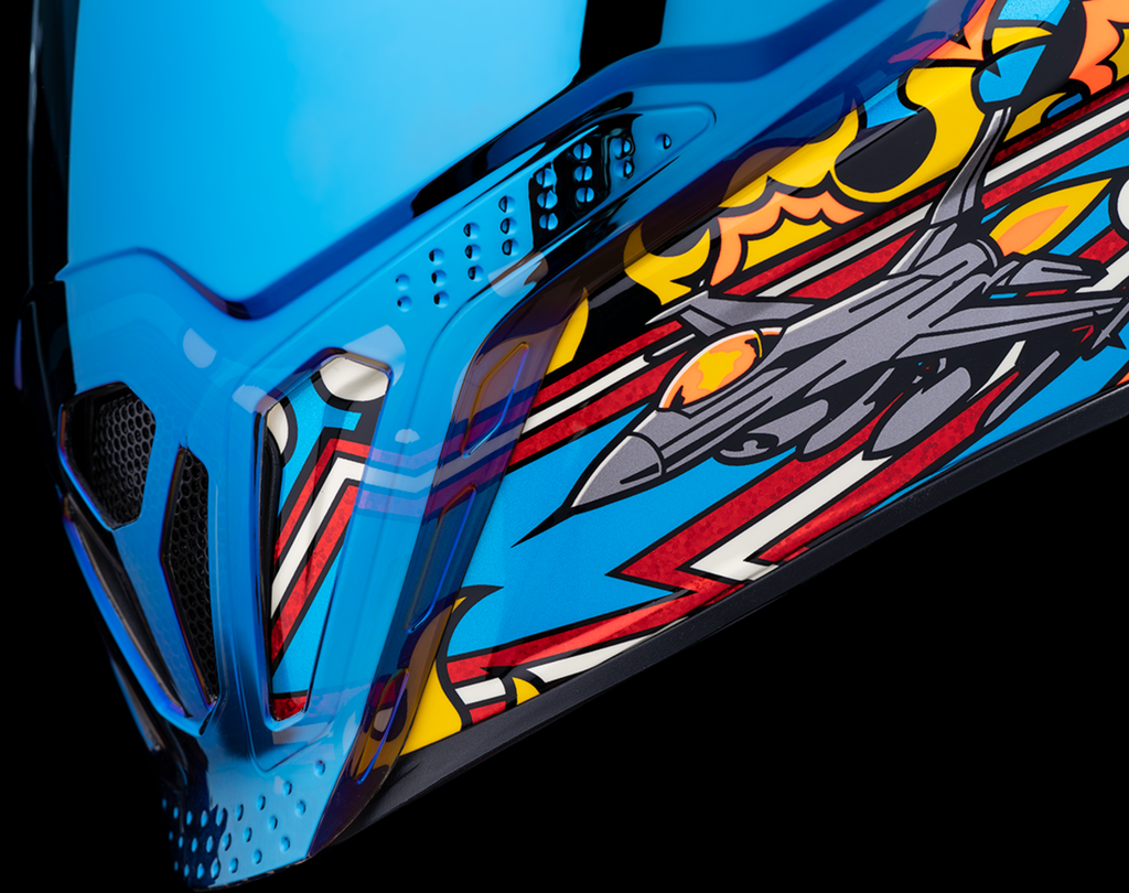 ICON Airflite Flyboy Blue Helmet, 2XL - 0101-16015