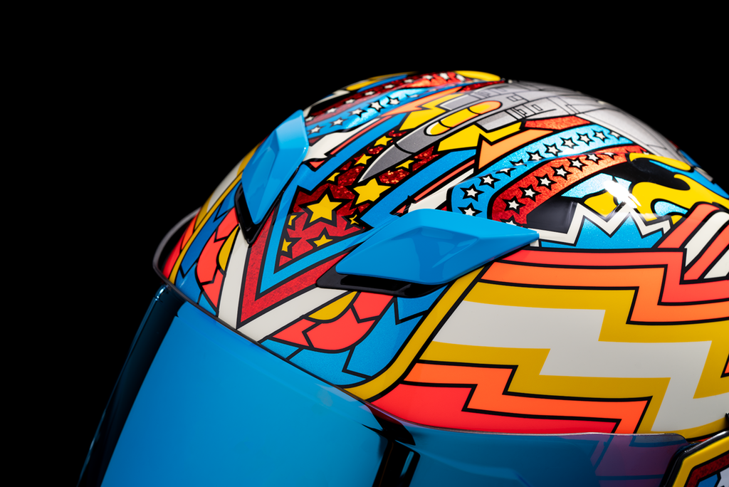 ICON Airflite™ Flyboy Blue Helmet, XS – 0101-16010
