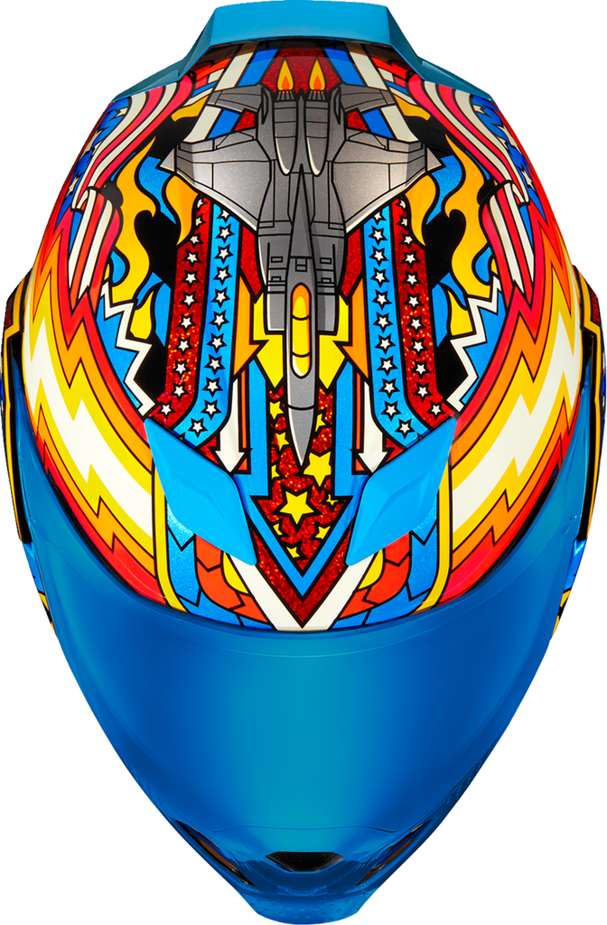 ICON Airflite™ Flyboy Blue Helmet, XS – 0101-16010
