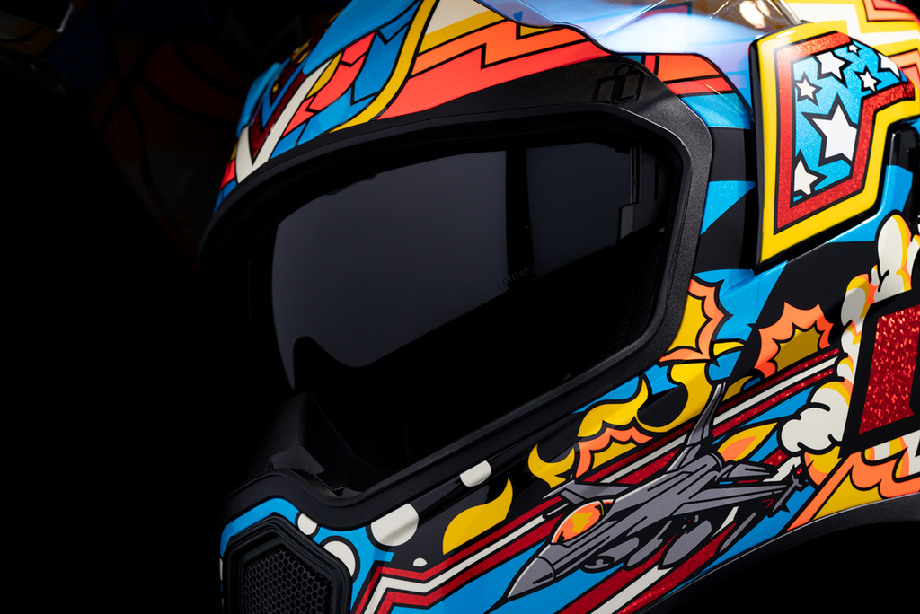 ICON Airflite Flyboy Blue Helmet Small 0101-16011