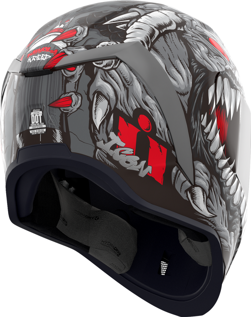 ICON Airform Kryola Kreep MIPS Silver Motorcycle Helmet, Large – 010116956