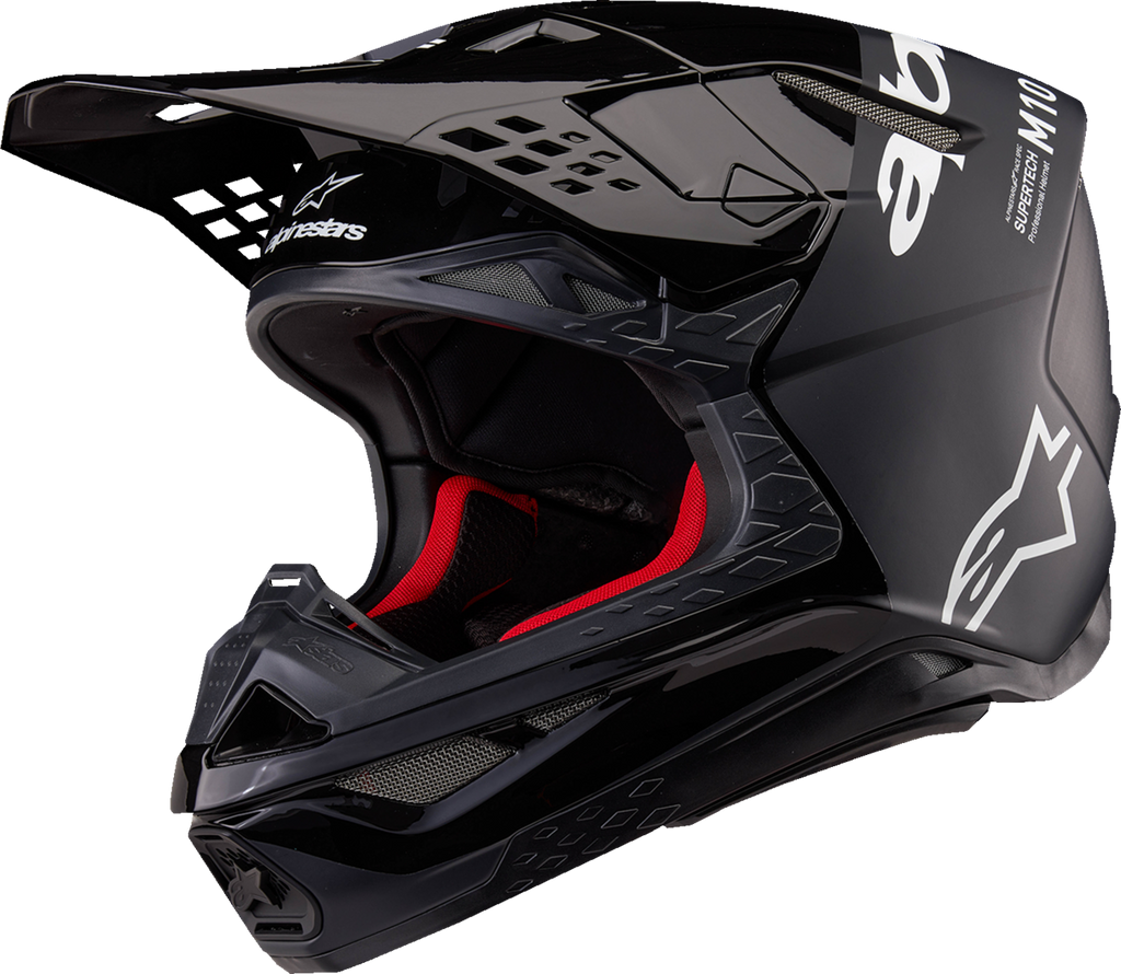 ALPINESTARS Supertech M10 Helmet - Flood - MIPS? - Black/Dark Gray - Small 8301023-1310-S