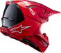ALPINESTARS Supertech M10 Helmet - Flood - MIPS? - Red Fluo/Red - Large 8301023-3003-L
