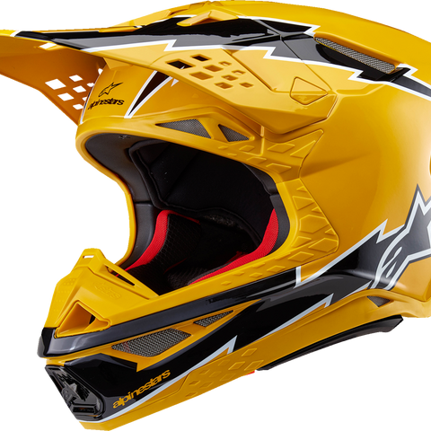 ALPINESTARS Supertech M10 Helmet - Ampress - MIPS? - Gloss Black/Yellow - Medium 8300823-1414-M