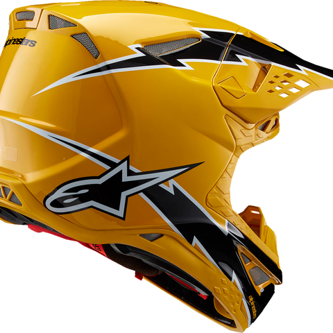 ALPINESTARS Supertech M10 Helmet - Ampress - MIPS? - Gloss Black/Yellow - Large 8300823-1414-L