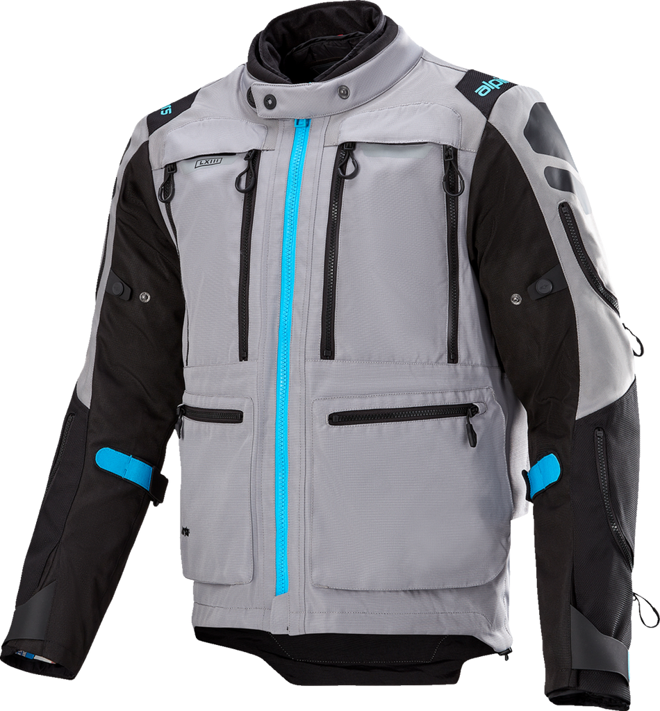 ALPINESTARS Ardent 3in1 Adventure Touring Jacket - Gray/Black/Blue - 2XL 3204423-9117-2X
