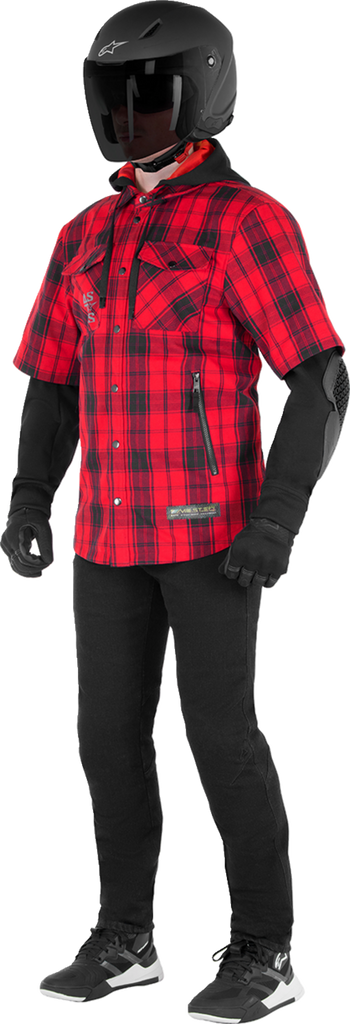 ALPINESTARS MO.ST.EQ Tartan Jacket - Red/Black - Medium 4300424-3136-M