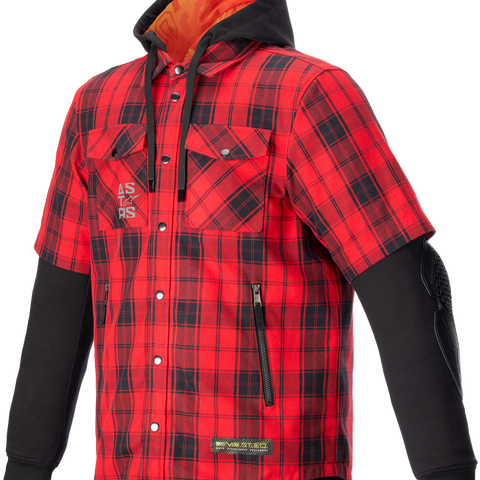 ALPINESTARS MO.ST.EQ Tartan Jacket - Red/Black - Small 4300424-3136-S