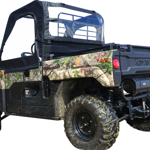 SEIZMIK Soft Upper Doors - Rear Windshield - Black - Mule Pro-MX 51-20988