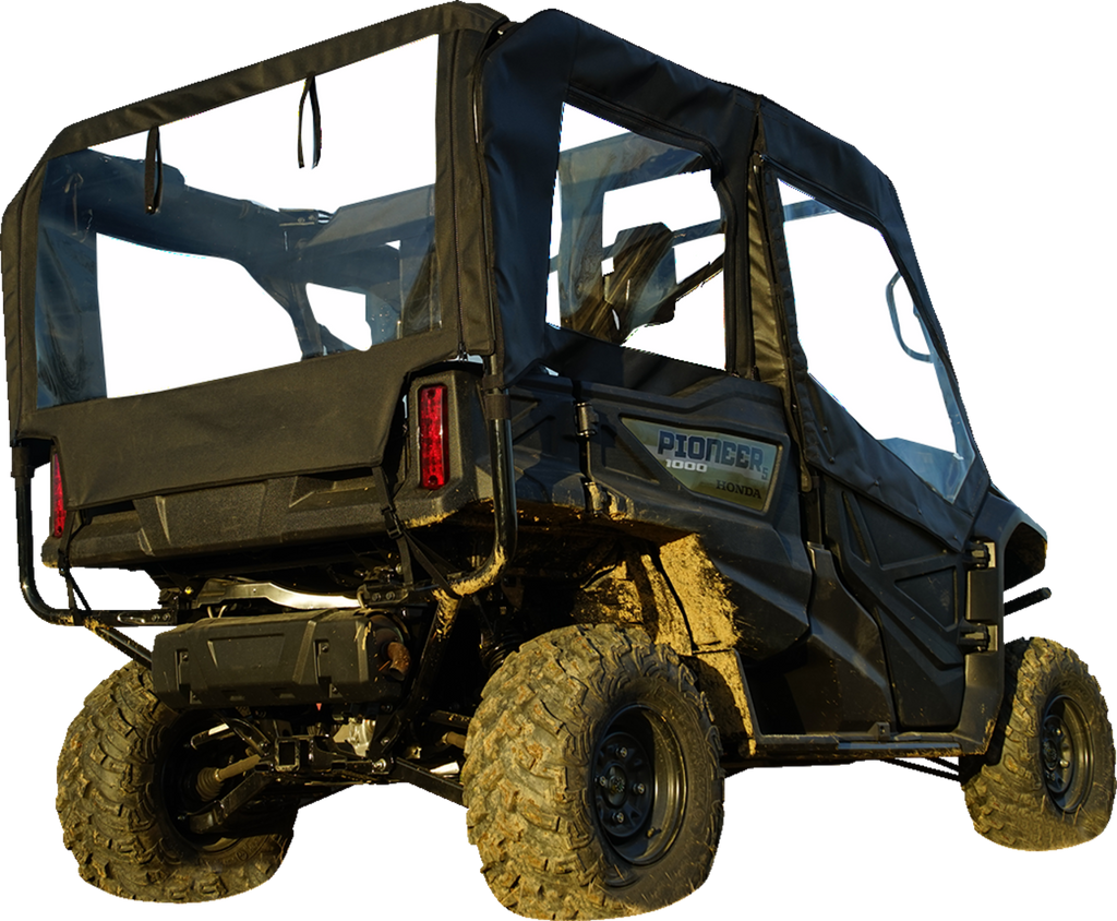 SEIZMIK Soft Doors - Middle/Rear Windows - Black - Honda Pioneer 1000 51-20983